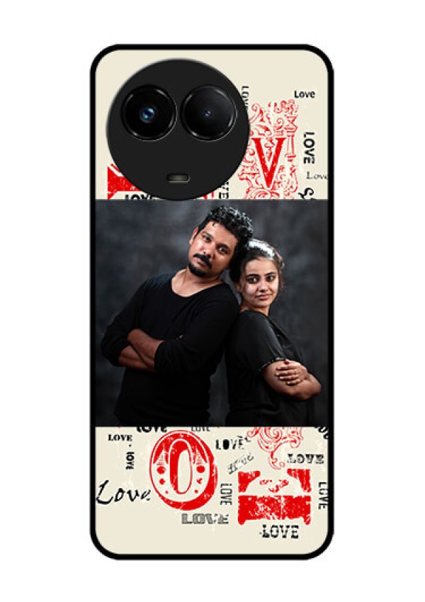 Realme C67 5G Custom Glass Phone Case - Trendy Love Design Case