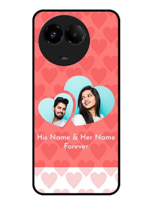Custom Realme C67 5G Custom Glass Phone Case - Couple Pic Upload Design