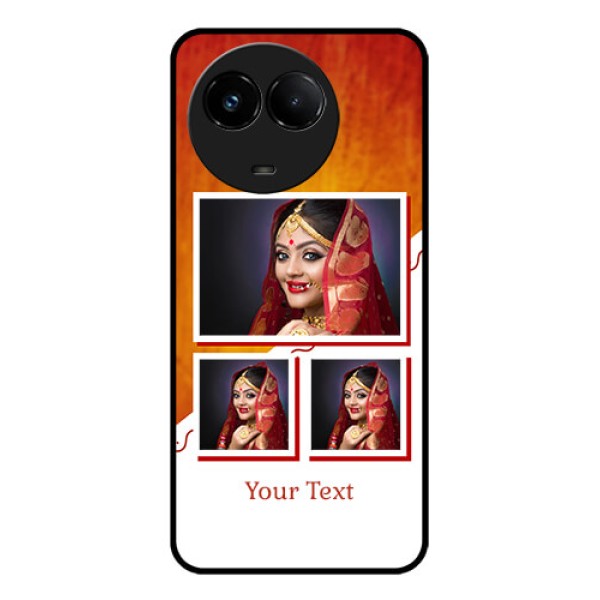 Realme C67 5G Custom Glass Phone Case - Wedding Memories Design