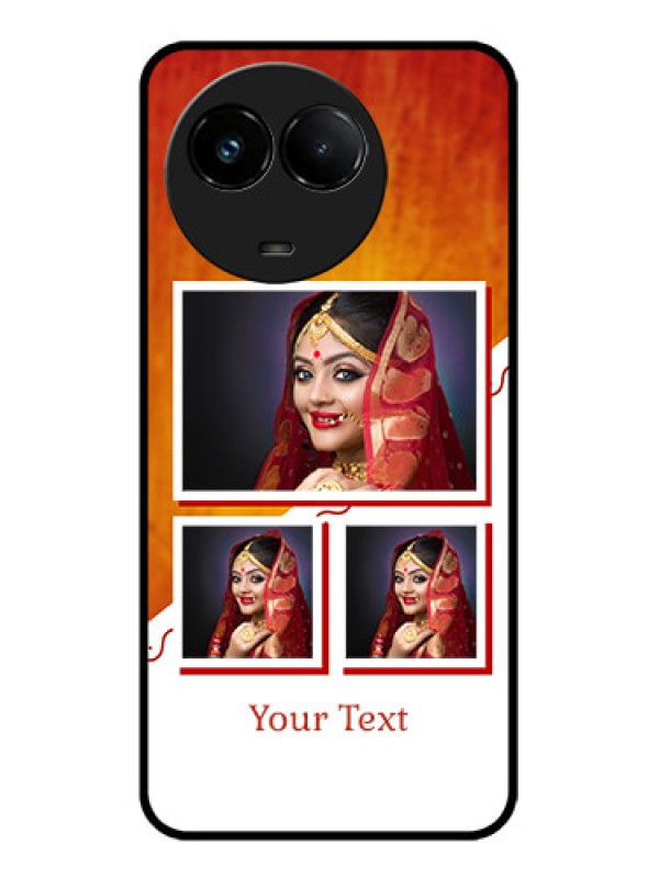 Custom Realme C67 5G Custom Glass Phone Case - Wedding Memories Design