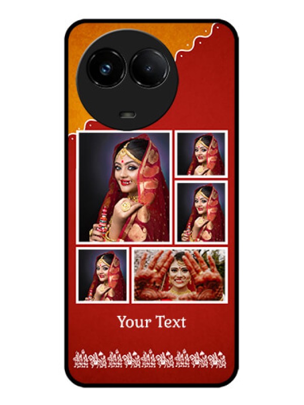 Custom Realme C67 5G Custom Glass Phone Case - Wedding Pic Upload Design
