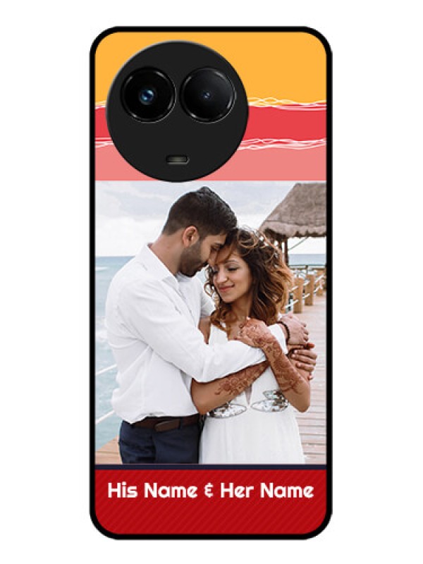 Custom Realme C67 5G Custom Glass Phone Case - Colorful Case Design