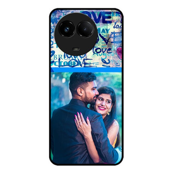 Realme C67 5G Custom Glass Phone Case - Colorful Love Design
