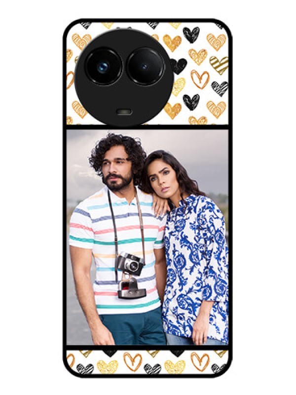 Custom Realme C67 5G Custom Glass Phone Case - Love Symbol Design