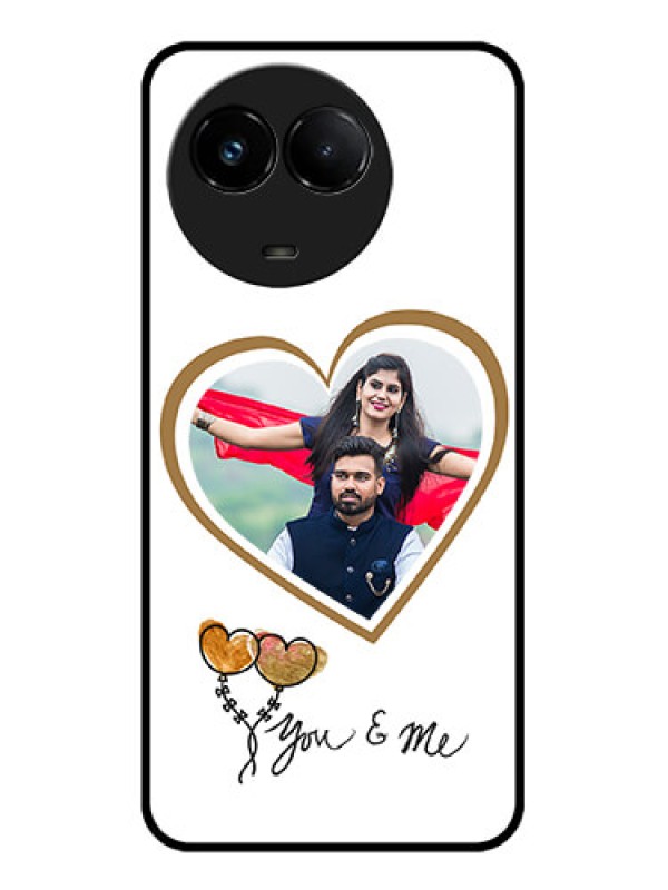 Custom Realme C67 5G Custom Glass Phone Case - You & Me Design
