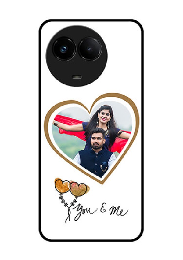 Realme C67 5G Custom Glass Phone Case - You & Me Design