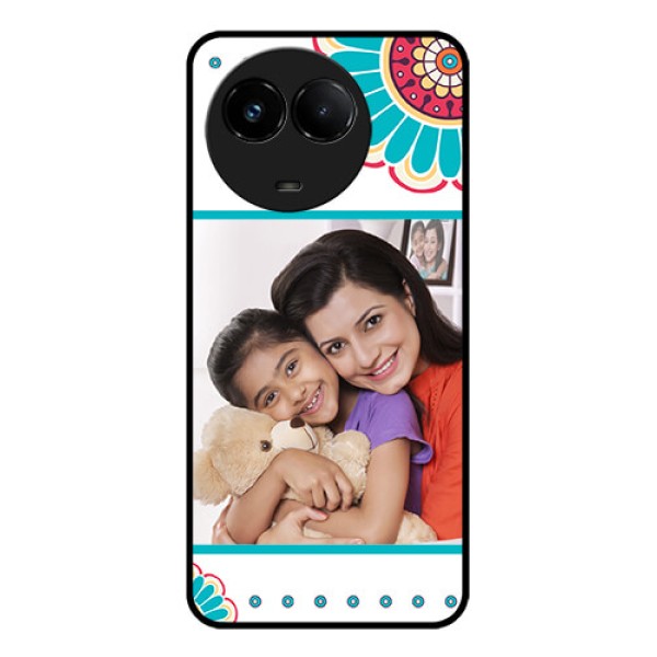Realme C67 5G Custom Glass Phone Case - Flower Design