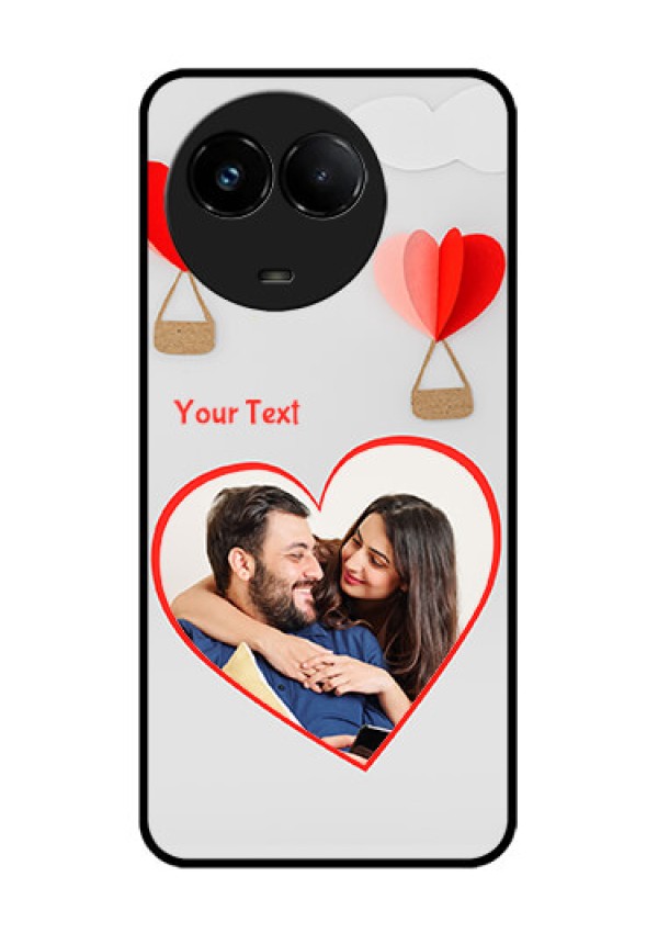 Realme C67 5G Custom Glass Phone Case - Parachute Love Design