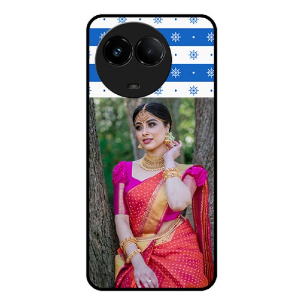 Realme C67 5G Custom Glass Phone Case - Snow Pattern Design