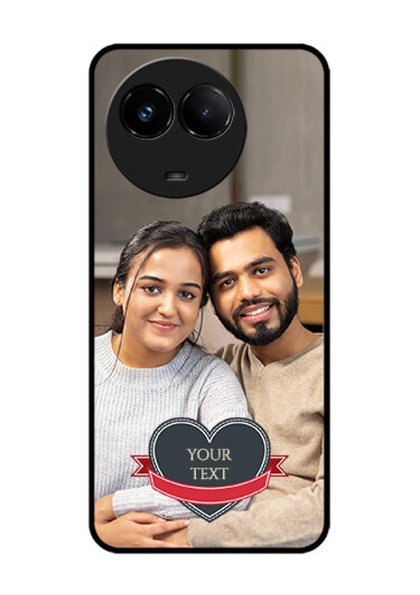 Realme C67 5G Custom Glass Phone Case - Just Married Couple Design