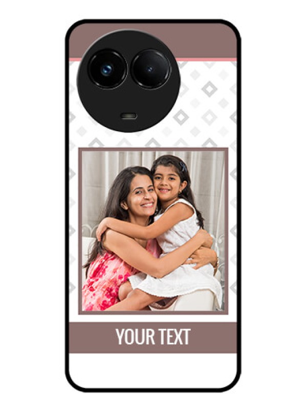 Custom Realme C67 5G Custom Glass Phone Case - Simple Diamond Design