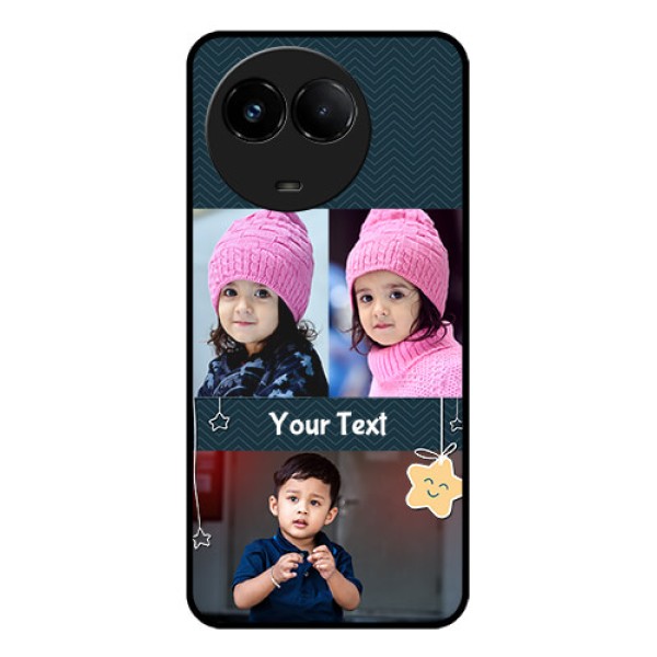 Realme C67 5G Custom Glass Phone Case - Hanging Stars Design
