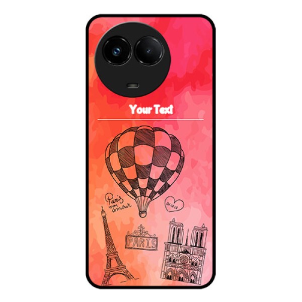 Realme C67 5G Custom Glass Phone Case - Paris Theme Design