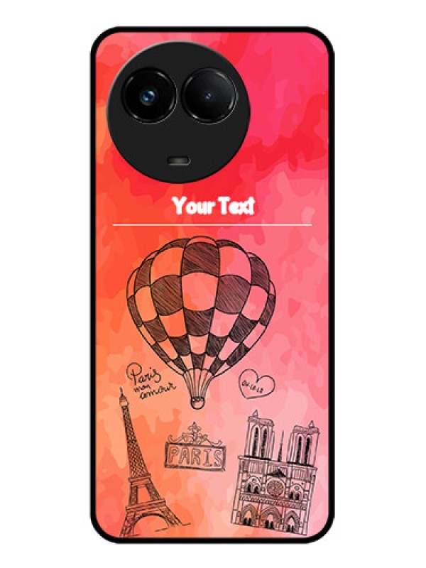 Custom Realme C67 5G Custom Glass Phone Case - Paris Theme Design