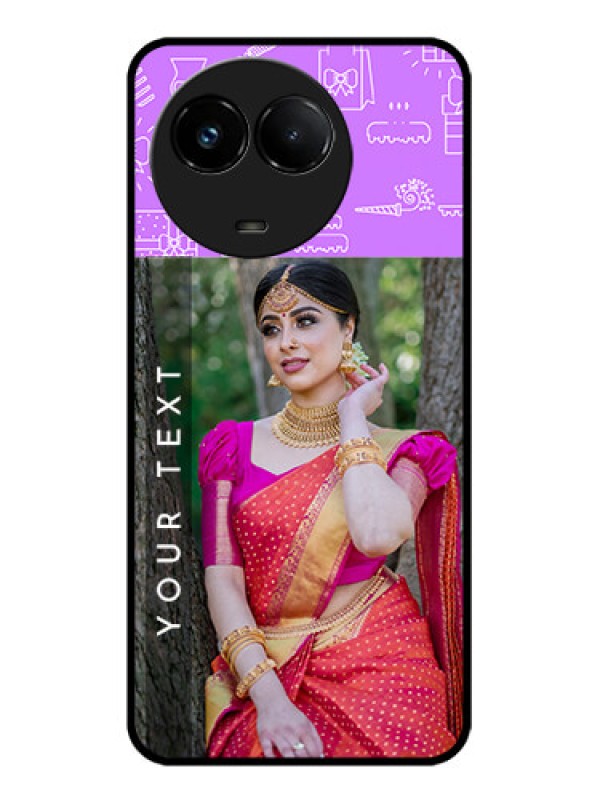 Custom Realme C67 5G Custom Glass Phone Case - Birthday Icons Design