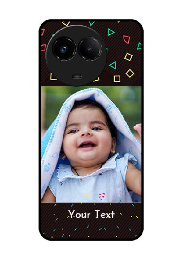Realme C67 5G Custom Glass Phone Case - With Confetti Birthday Design