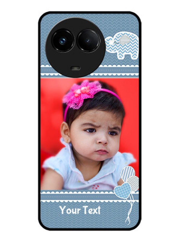 Custom Realme C67 5G Custom Glass Phone Case - With Kids Pattern Design