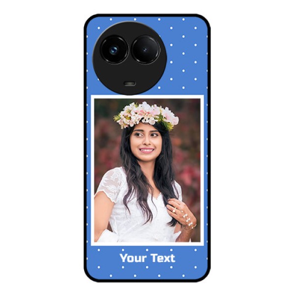 Realme C67 5G Custom Glass Phone Case - Polka Dots Design