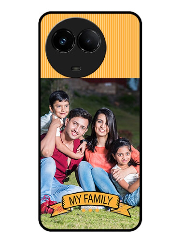 Custom Realme C67 5G Custom Glass Phone Case - My Family Design