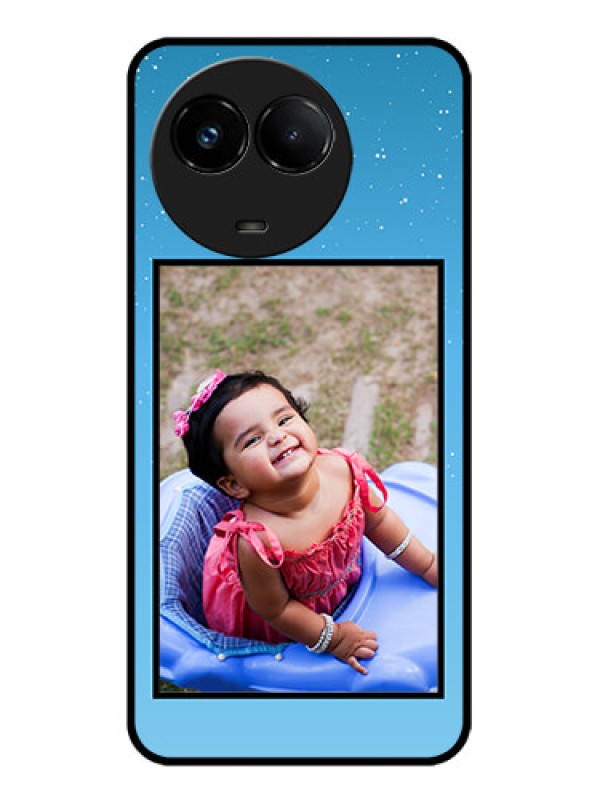 Custom Realme C67 5G Custom Glass Phone Case - Wave Pattern Colorful Design