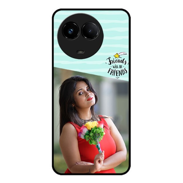 Realme C67 5G Custom Glass Phone Case - Friends Picture Icon Design Realme C67 5G Custom Glass Phone Case - Friends Picture Icon Design