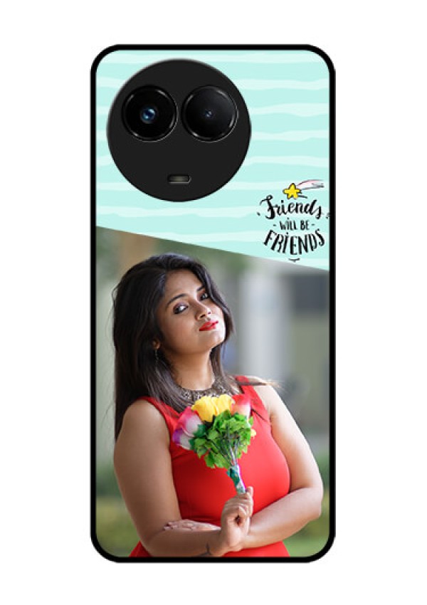 Realme C67 5G Custom Glass Phone Case - Friends Picture Icon Design