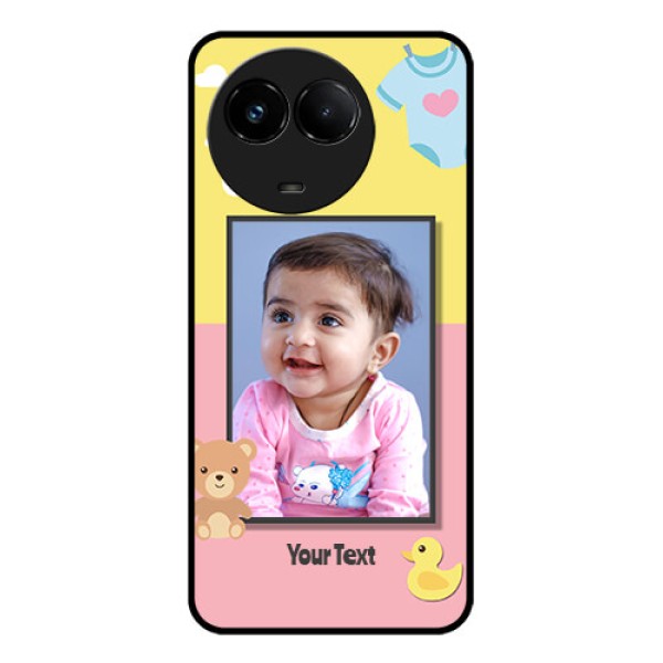 Realme C67 5G Custom Glass Phone Case - Kids 2 Color Design