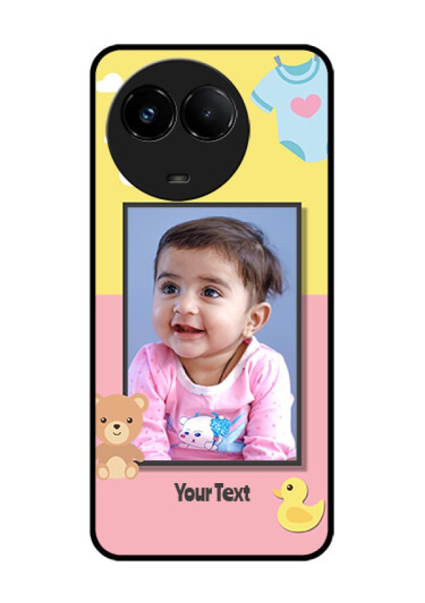 Realme C67 5G Custom Glass Phone Case - Kids 2 Color Design