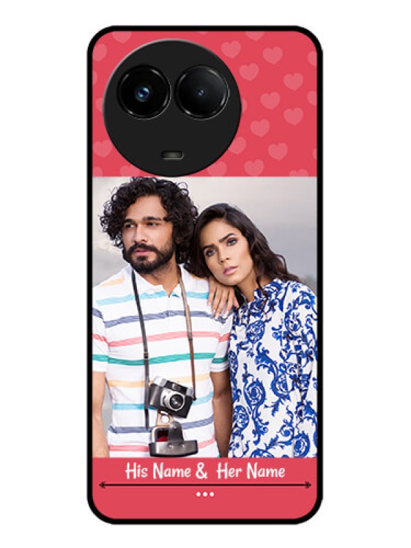 Custom Realme C67 5G Custom Glass Phone Case - Simple Love Design