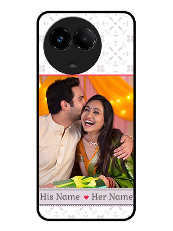 Custom Realme C67 5G Custom Glass Phone Case - With Photo And Ethnic Design