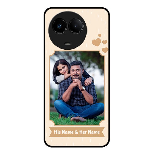 Realme C67 5G Custom Glass Phone Case - With Confetti Love Design Realme C67 5G Custom Glass Phone Case - With Confetti Love Design