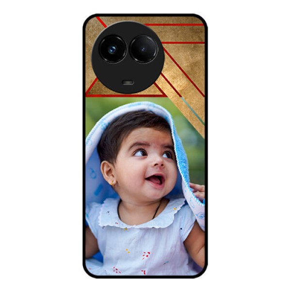 Realme C67 5G Custom Glass Phone Case - Gradient Abstract Texture Design
