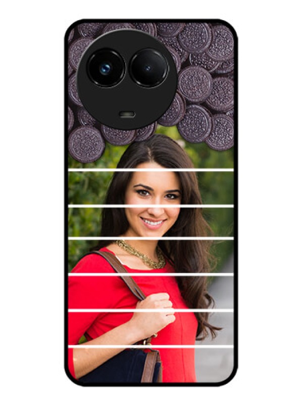 Custom Realme C67 5G Custom Glass Phone Case - With Oreo Biscuit Design