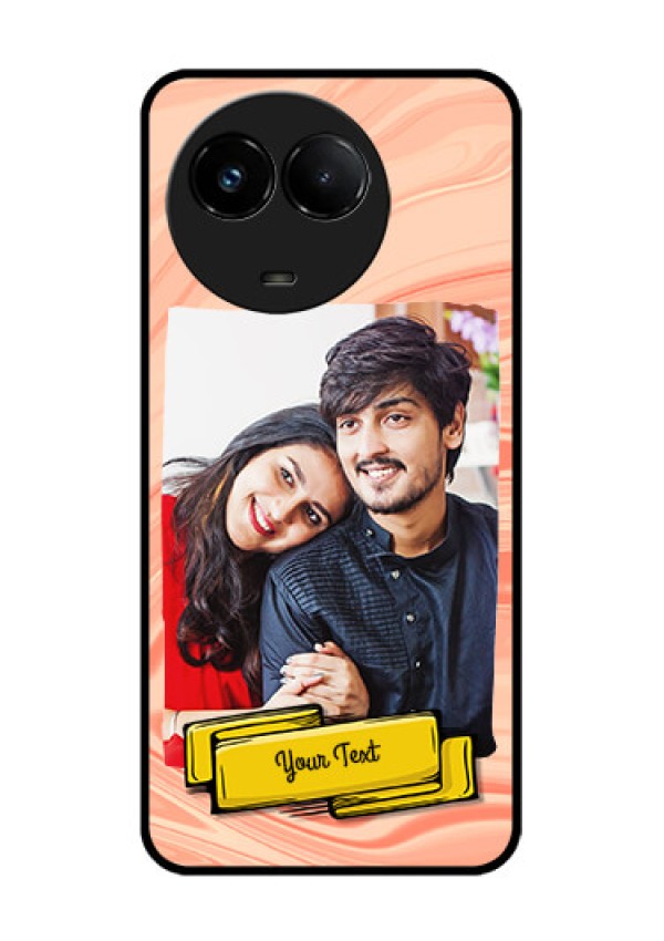 Realme C67 5G Custom Glass Phone Case - Marble Texture Design