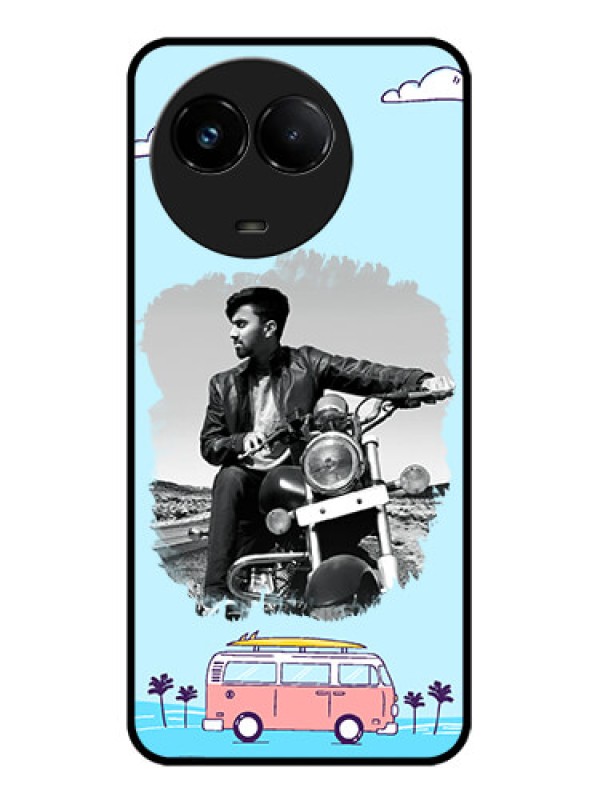 Custom Realme C67 5G Custom Glass Phone Case - Travel & Adventure Design