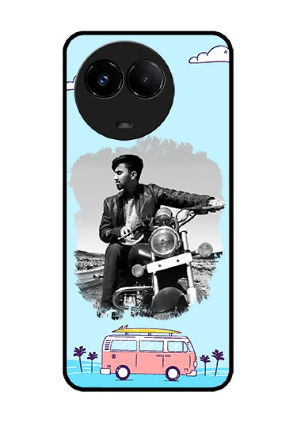 Realme C67 5G Custom Glass Phone Case - Travel & Adventure Design
