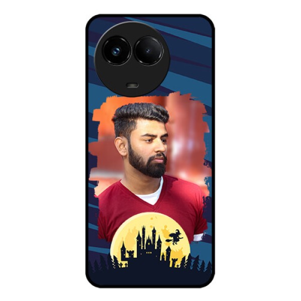 Realme C67 5G Custom Glass Phone Case - Halloween Witch Design Realme C67 5G Custom Glass Phone Case - Halloween Witch Design