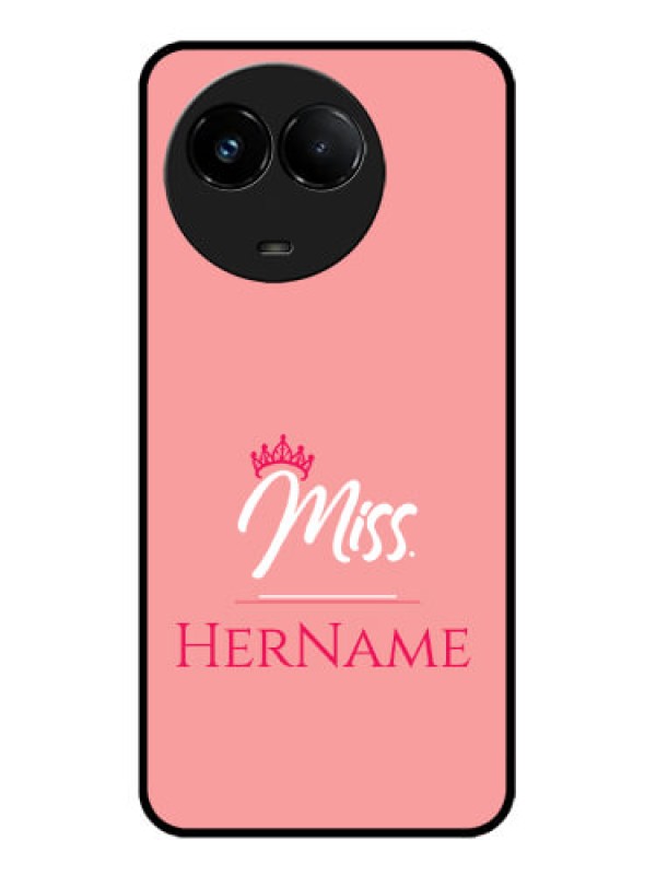 Custom Realme C67 5G Custom Glass Phone Case - Mrs With Name Design