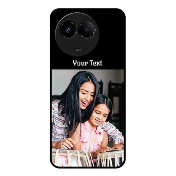 Realme C67 5G Custom Glass Phone Case - Photo With Name Design