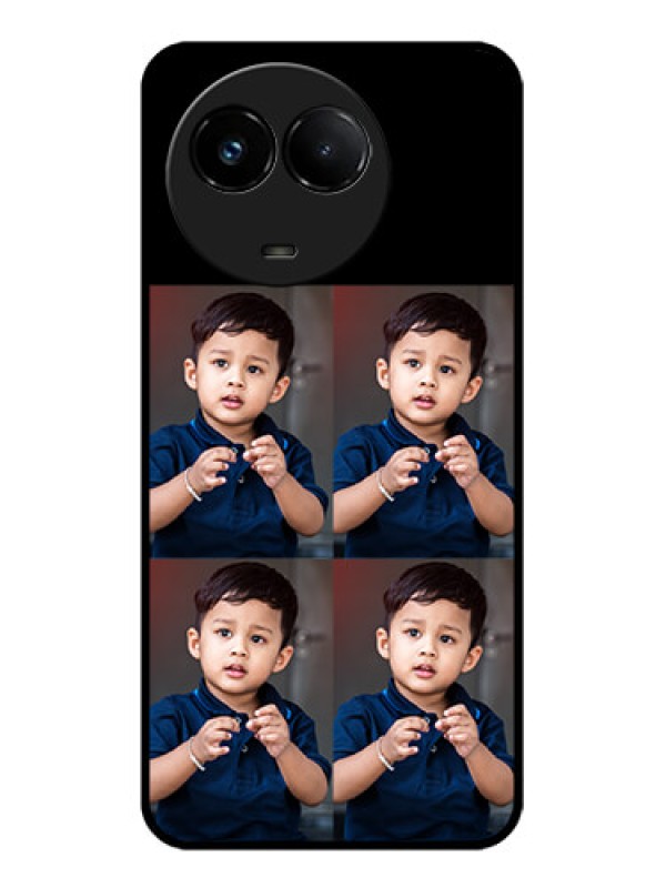 Custom Realme C67 5G Custom Glass Phone Case - 4 Image Holder Design