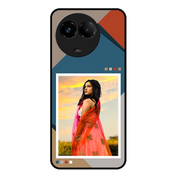 Realme C67 5G Custom Glass Phone Case - Retro Color Pallet Design Realme C67 5G Custom Glass Phone Case - Retro Color Pallet Design
