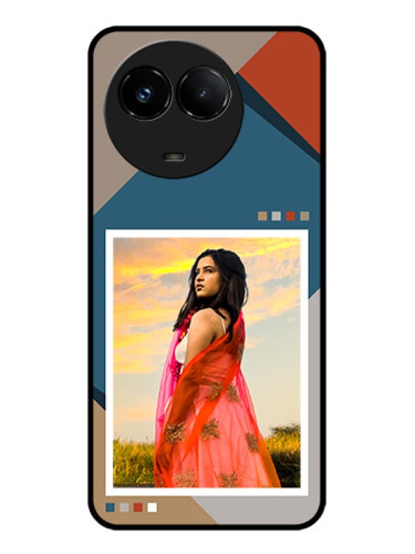 Custom Realme C67 5G Custom Glass Phone Case - Retro Color Pallet Design