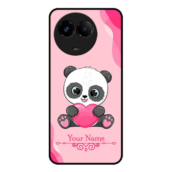 Realme C67 5G Custom Glass Phone Case - Cute Panda Design