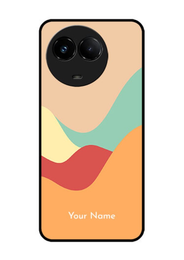 Realme C67 5G Custom Glass Phone Case - Ocean Waves Multi - Colour Design