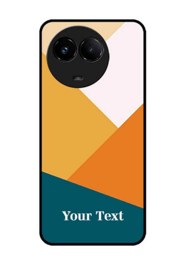 Realme C67 5G Custom Glass Phone Case - Stacked Multi - Colour Design