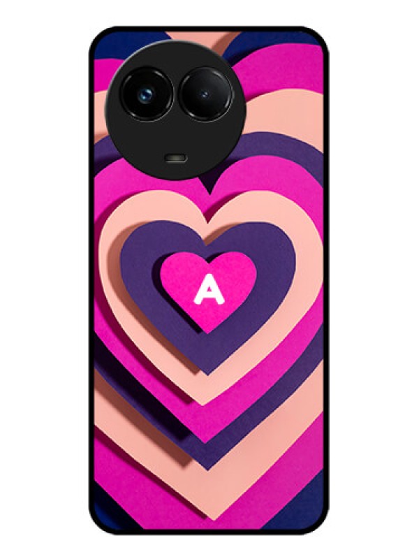 Custom Realme C67 5G Custom Glass Phone Case - Cute Heart Pattern Design