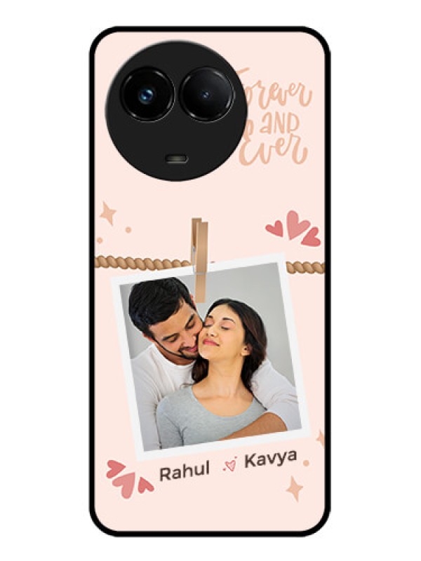 Custom Realme C67 5G Custom Glass Phone Case - Forever And Ever Love Design
