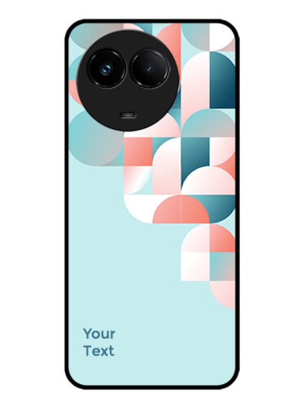 Custom Realme C67 5G Custom Glass Phone Case - Stylish Semi - Circle Pattern Design