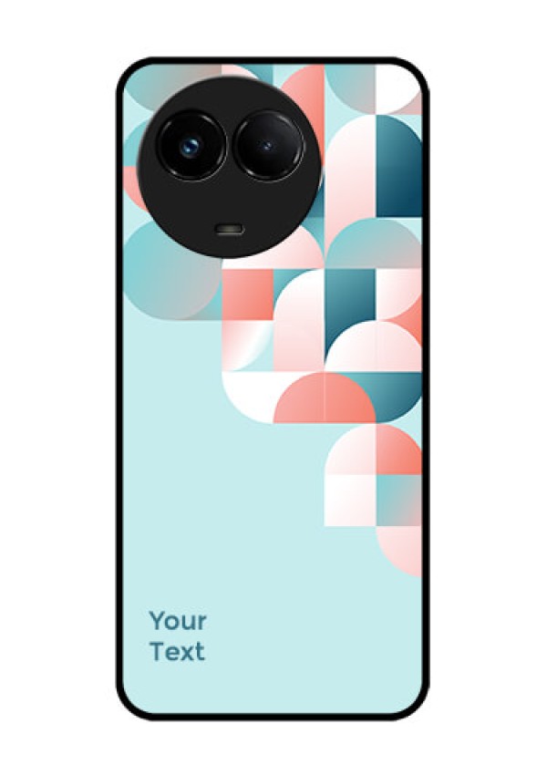 Realme C67 5G Custom Glass Phone Case - Stylish Semi - Circle Pattern Design