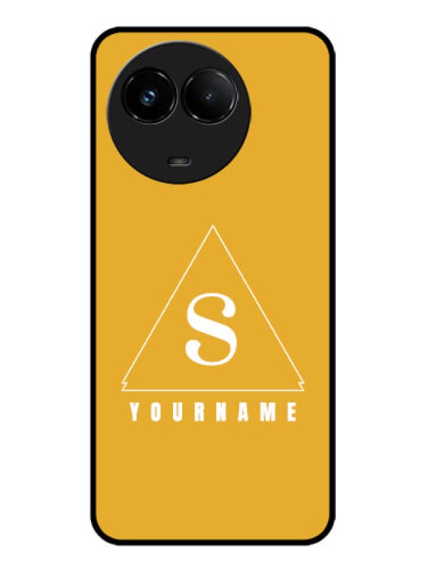 Custom Realme C67 5G Custom Glass Phone Case - Simple Triangle Design